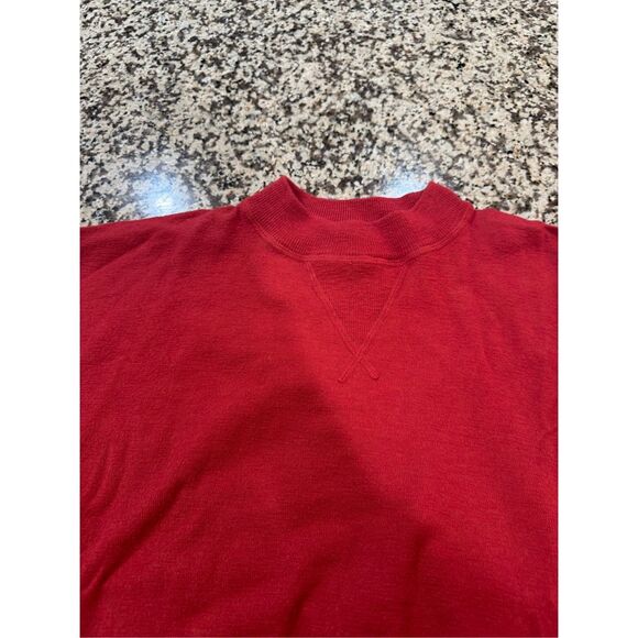 Madewell red mock neck pullover sweater size medium - Picture 3 of 7